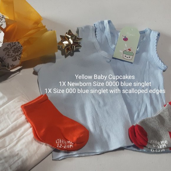 NEW! 🧁 Unisex Baby Clothing Cupcakes; Cute Baby Shower Gift, Kawaii, Handmade - Picture 3 of 3